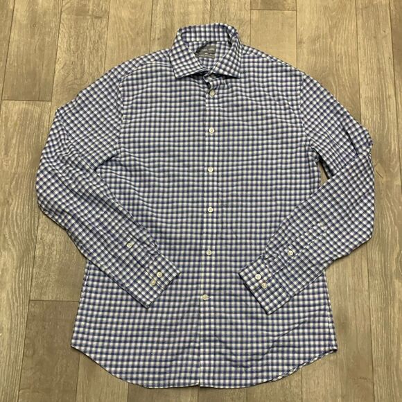 Mens Michael Kors Slim Fit Stretch Geometrical Button Yup Casual Dress‎ Shirt - Picture 1 of 5